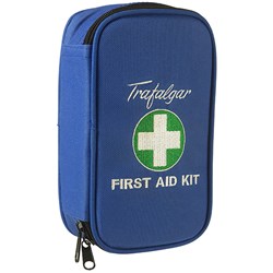 TRAFALGAR FIRST AID KIT VEHICLE LOW RISK SOFT CASE BLUE