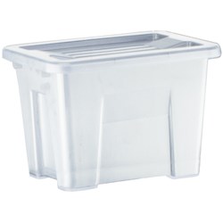 ITALPLAST 2 LITRE STORAGE+ MODULAR STORAGE BOX WITH LID GRAPHITE