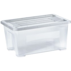 ITALPLAST 5 LITRE STORAGE+ MODULAR STORAGE BOX WITH LID GRAPHITE