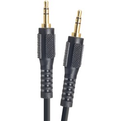 MOKI PORTABLE AUDIO CONNECTION 120CM CABLE 3.5MM-3.5MM BLACK