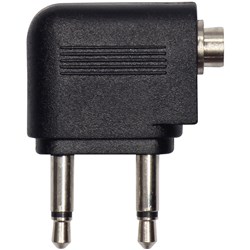 MOKI AIRLINE HEADPHONE ADAPTER BLACK