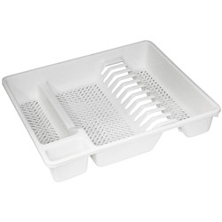 CONNOISSEUR PLASTIC DISH DRAINER WHITE