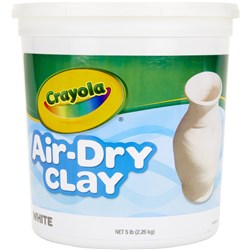 CRAYOLA AIR DRY CLAY 2.26KG WHITE