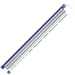 STAEDTLER MARS 561 REDUCTION SCALE RULER: 1:20 1:25 1:50 1:75 1:100 1:125