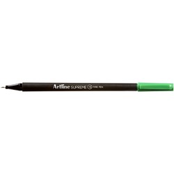 ARTLINE SUPREME FINELINER PEN 0.4MM GREEN PACK OF 12