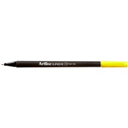 ARTLINE SUPREME FINELINER PEN 0.4MM YELLOW PACK OF 12