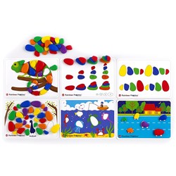 EDX EDUCATION RAINBOW PEBBLES ACTIVITY SET