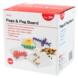 EDX EDUCATION PEG & PEG BOARD SET