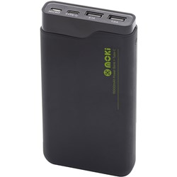 MOKI POWERBANK 15000MAH TYPE-C USB-A & MICROUSB 4 PORT BLACK