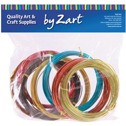 ZART CREATIVE SOFT WIRE 60M ASSORTED GAUGES & COLOURS