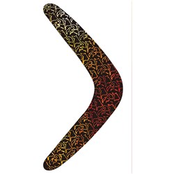 ZART SCRATCH BOOMERANG SHAPES 29CM PACK OF 30