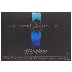 THE PAPER HOUSE WINSLOW PAD A3 200GSM WATER COLOUR 50 SHEET