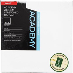 JASART ACADEMY STRETCHED CANVAS 16 X 16 INCH THIN EDGE 280GSM
