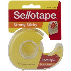 SELLOTAPE STICKY TAPE 18MMX25M IN DISPENSER CLEAR