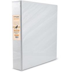 BIBBULMUN INSERT BINDER A4 2D RING 38MM WHITE