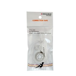 BIBBULMUN CORRECTION TAPE 5MM X 8M CLEAR HANGSELL